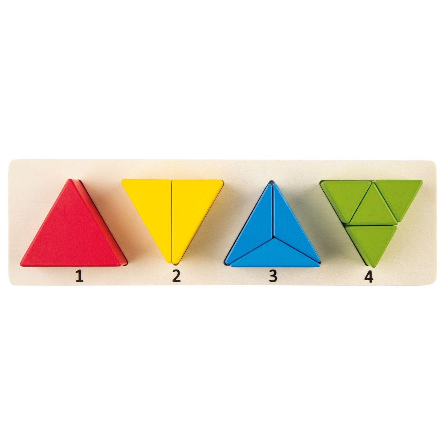 Playtive Wooden Triangle Geometric Puzzle 11 Pieces Set