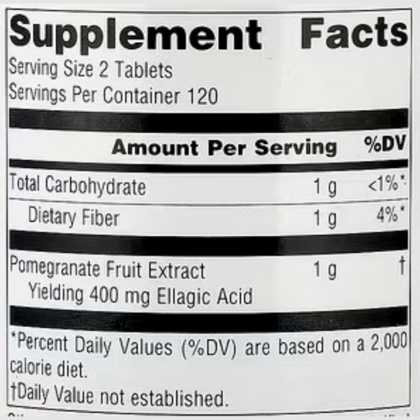 Source Naturals Pomegranate Extract 500 mg 240 Tablets