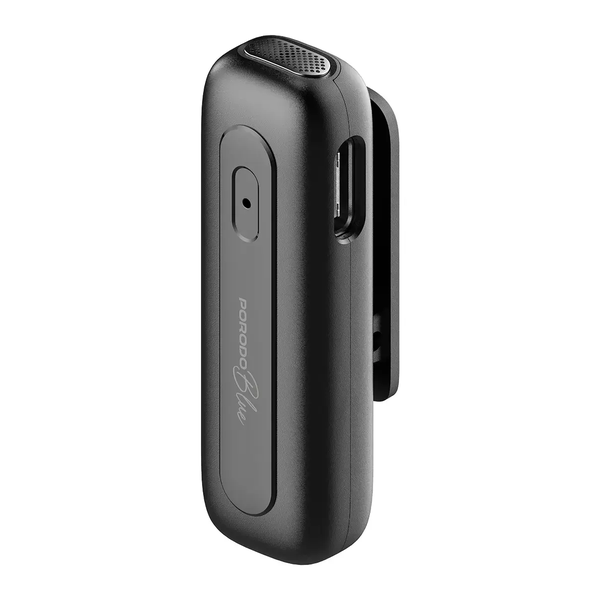 Porodo Blue Wireless Professional Clip Dual Microphone with ANC, PBMX2CBK