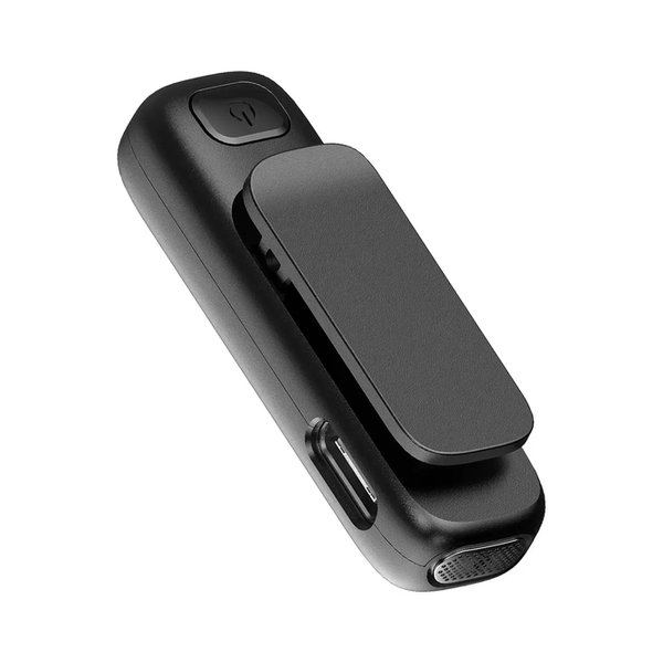 Porodo Blue Wireless Professional Clip Dual Microphone with ANC, PBMX2CBK