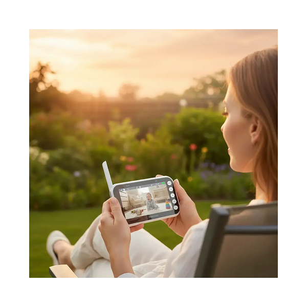 Porodo Lifestyle Lumi Baby Smart Monitor with Camera and Display Screen, PDLFSTM100WH