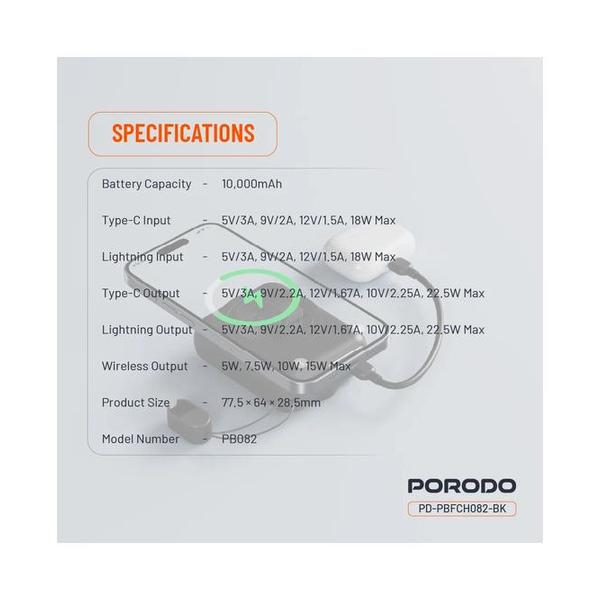 Porodo 10000mAh MagSafe Power Bank