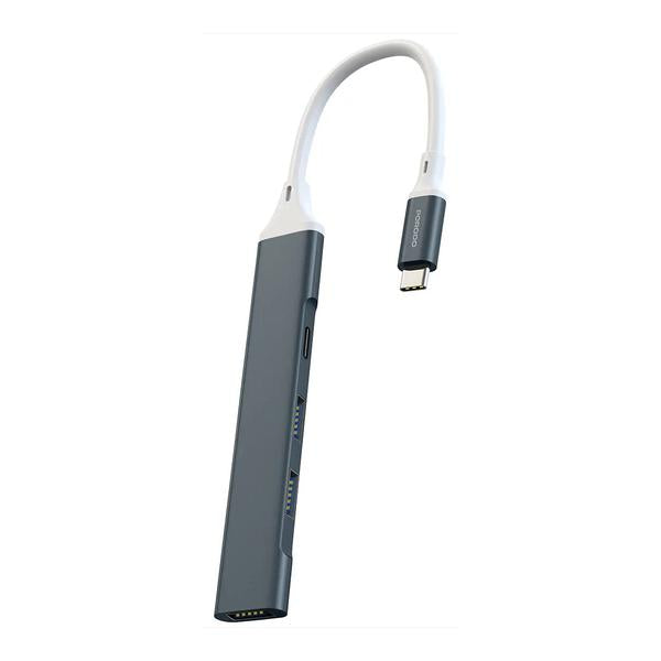 Porodo Aluminum Multi-Port USB-C Hub with 5Gbps Data Transfer