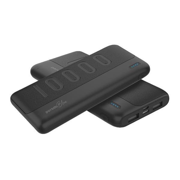 Porodo Blue 10000mAh Slim Power Bank Dual USB-A Output