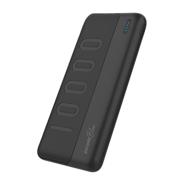 Porodo Blue 10000mAh Slim Power Bank Dual USB-A Output