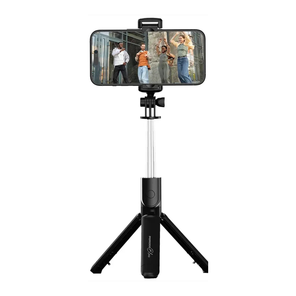 Porodo Blue FlexiTripod Selfie Stick with Foldable Tripod