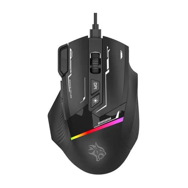 Porodo Gaming 8D RGB Wired Mouse DPI 7200, PDX321