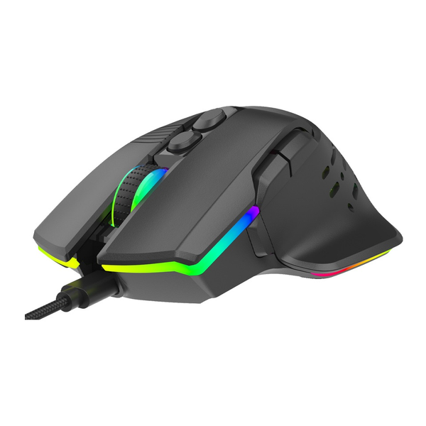 Porodo Gaming 9D Wired Mouse DPI 12800 with 13 Modes RGB Light, PDX320