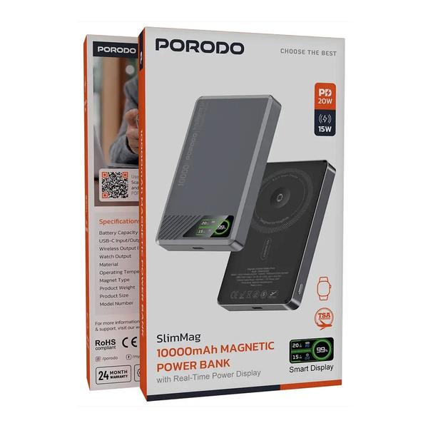 Porodo SlimMag 10000mAh Magnetic Power Bank