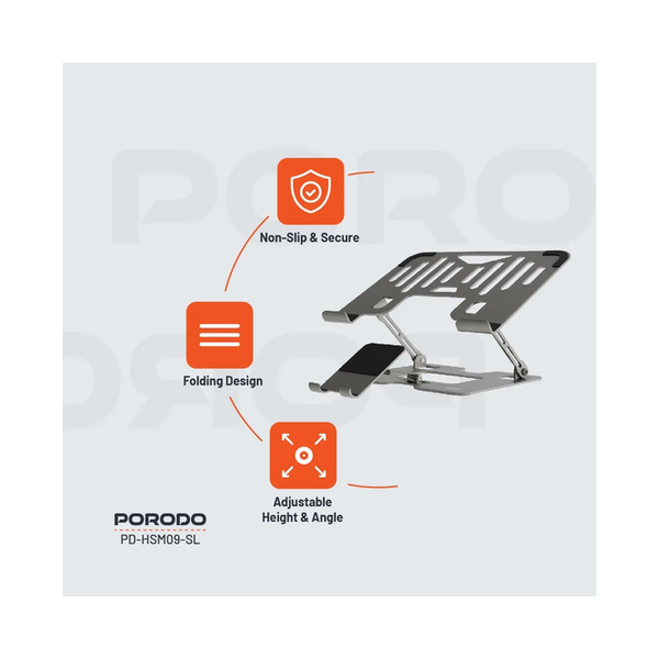 Porodo Smart Folding Multi-Device Stand, PDHSM09SL