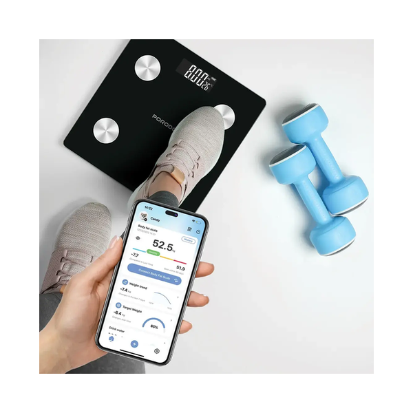 Porodo Lifestyle Gravis Smart Body Fat & BMI Scale