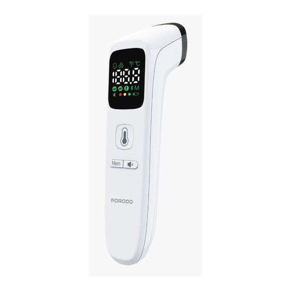 Porodo LivOon Multi-Mode Digital Infrared Thermometer with LED Display, PDFCIR202WH