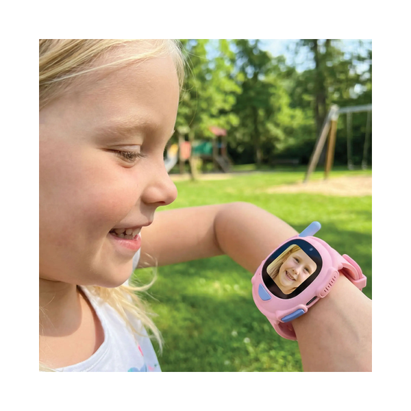 Porodo Fun Talk Walkie-Talkie Watch & Camera, Blue/Pink