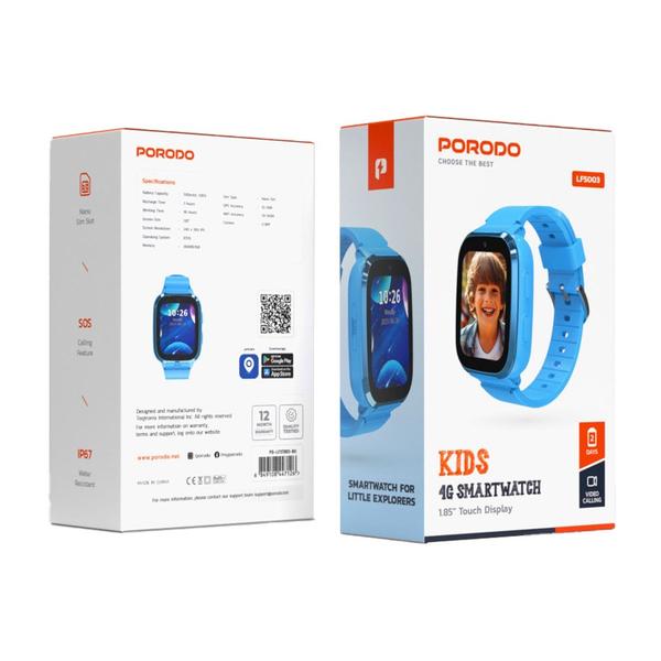 Porodo Kids 4G Smart Watch, PD-LFST003
