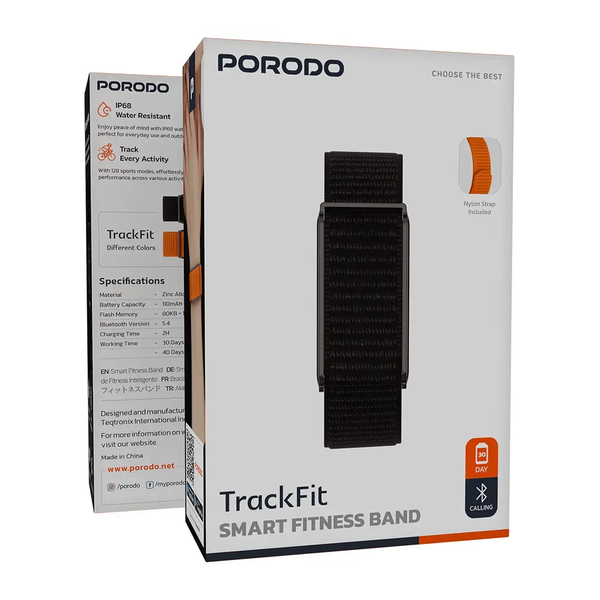 Porodo TrackFit Smart Fitness Band, PDSB10625