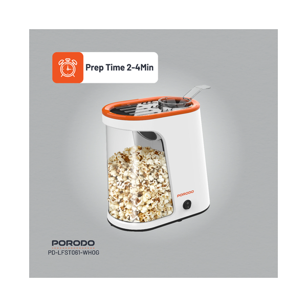 Porodo Lifestyle Air-Popped Popcorn Maker, PDLFST061WHOG