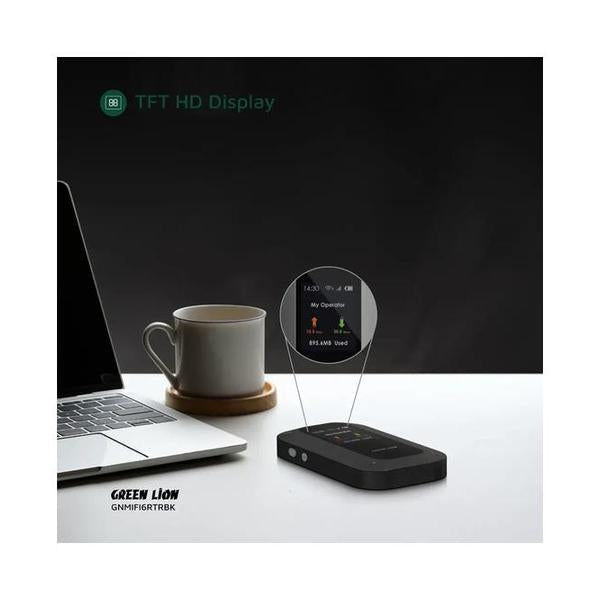 Green Lion Portable Mifi Router - GNMIFI6RTRBK