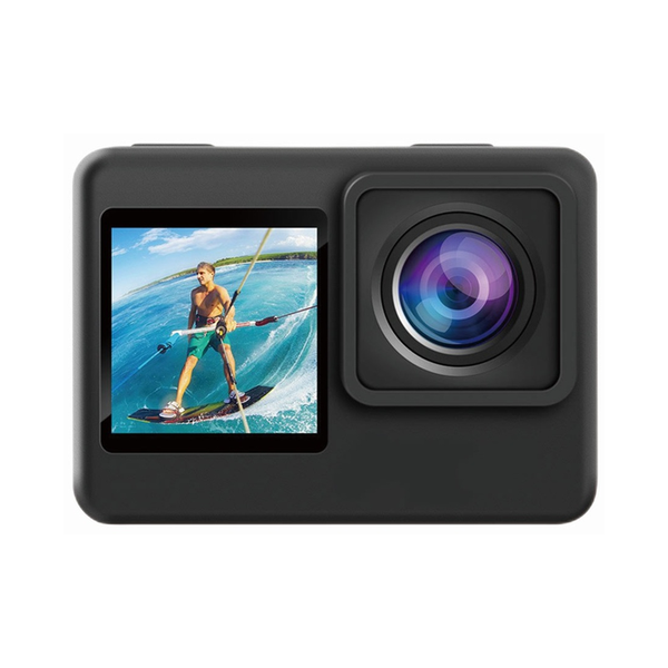 Porodo Lifestyle Go Act Waterproof UHD Dual Display Action Camera 900mAh, PD4KACAMBK