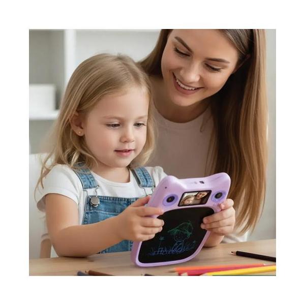 Porodo Kids Drawing & Writing Board with 95 Guided Drawings & 3.0″ IPS Display, Voice-synced Drawing Function, 1080P Video Recording