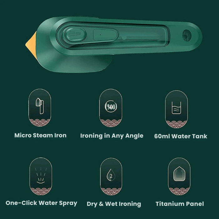 Portable Electric Iron Steamer | Wrinkles-Free - Medaid International