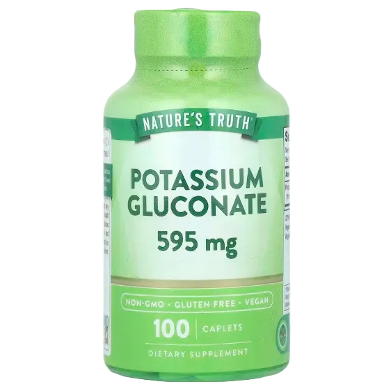 Nature's Truth, Potassium Gluconate, 595 mg, 100 Caplets