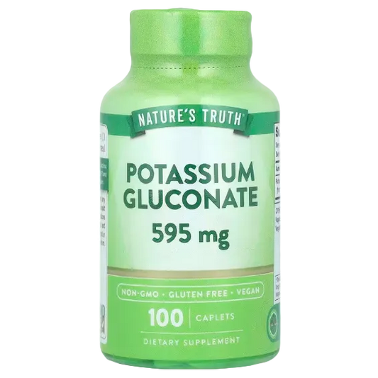 Nature's Truth, Potassium Gluconate, 595 mg, 100 Caplets