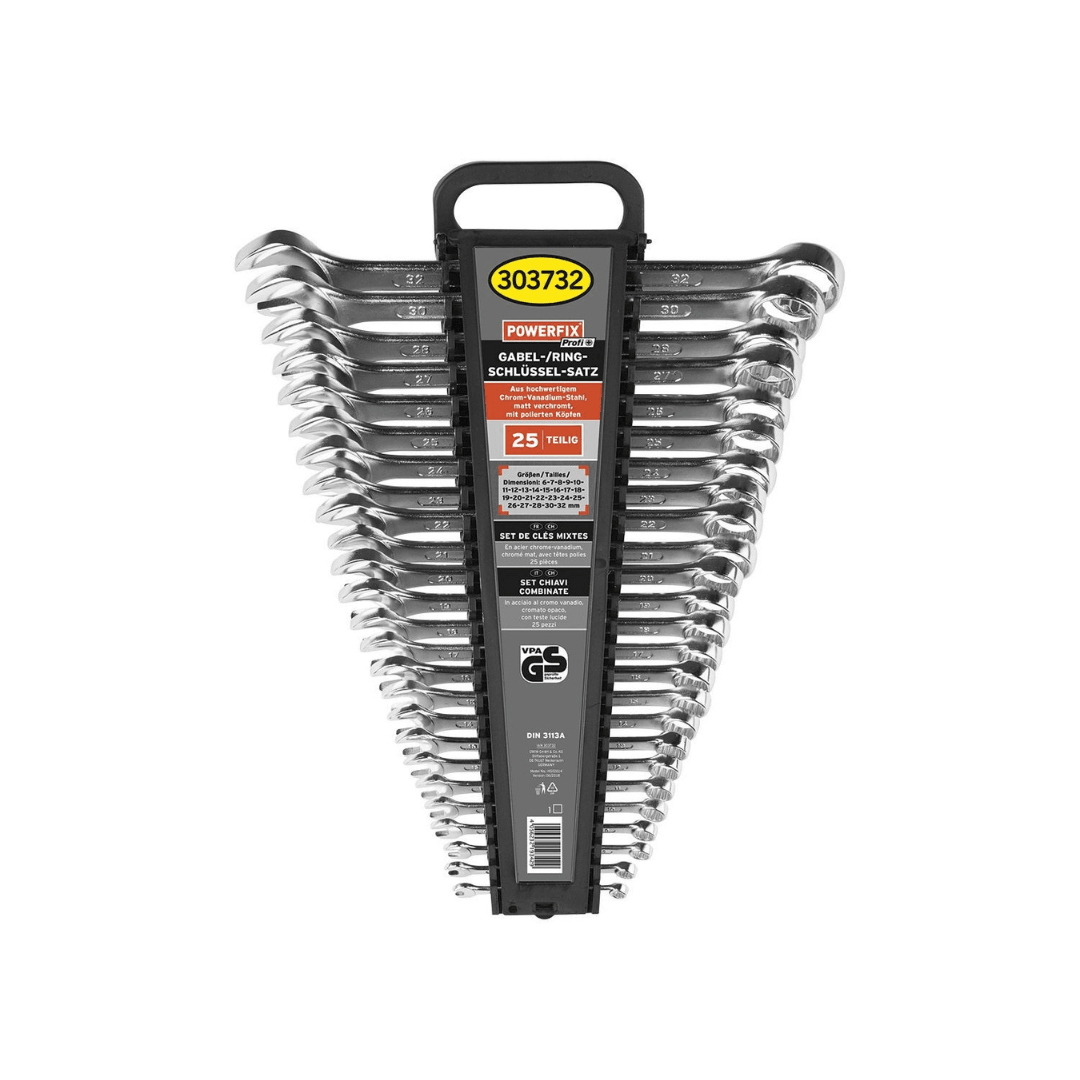 POWERFIX SET OF SPANNERS AND RING SPANNERS, 25 PIECES Lebanon"
