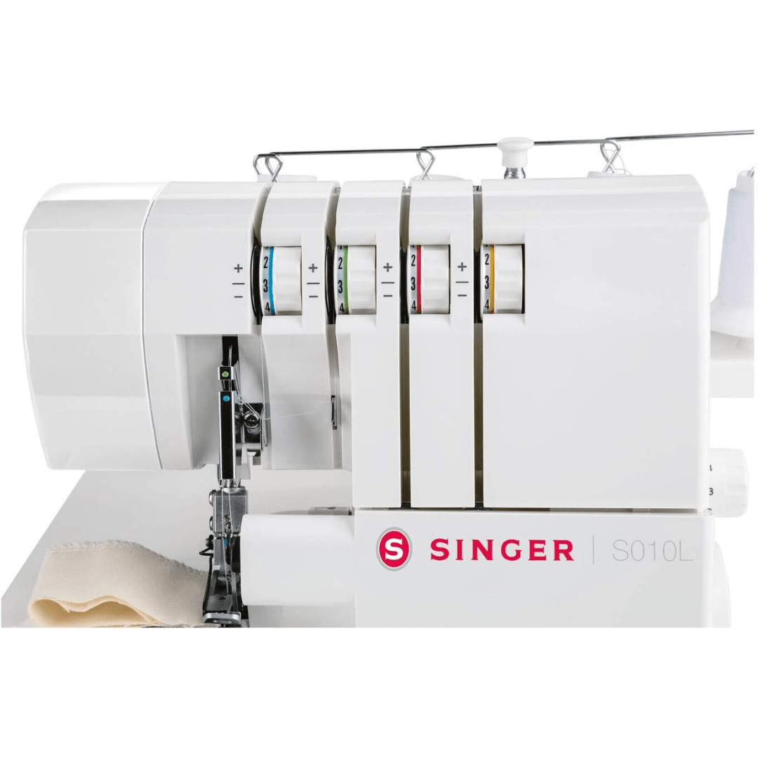 Powerful Performance Singer Overlock Sewing Machine S010L Free Arm 2/3/4 Thread Capability Differential Feed