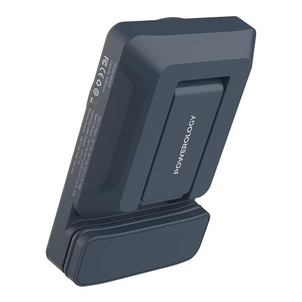 Powerology 5000mAh Power Bank With Magnetic Wireless Charger Car Mount