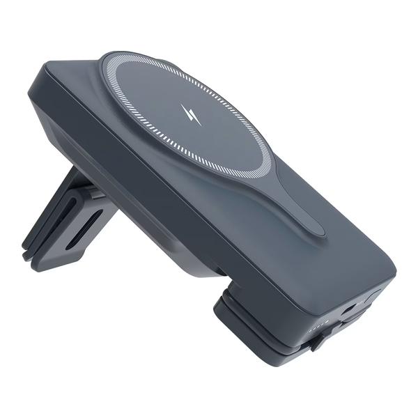 Powerology 5000mAh Power Bank With Magnetic Wireless Charger Car Mount
