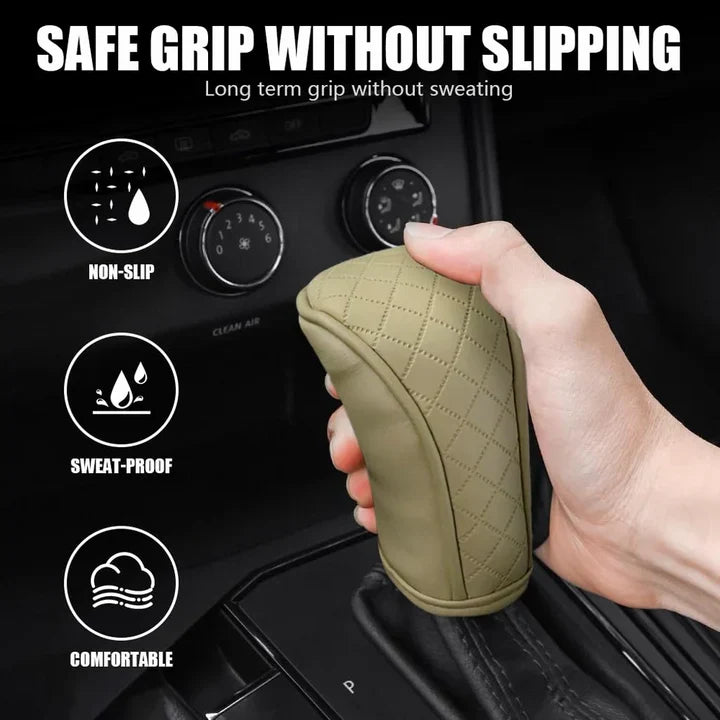 Universal Leather Car Gear Knob Cover Anti Slip Cover Vitesse