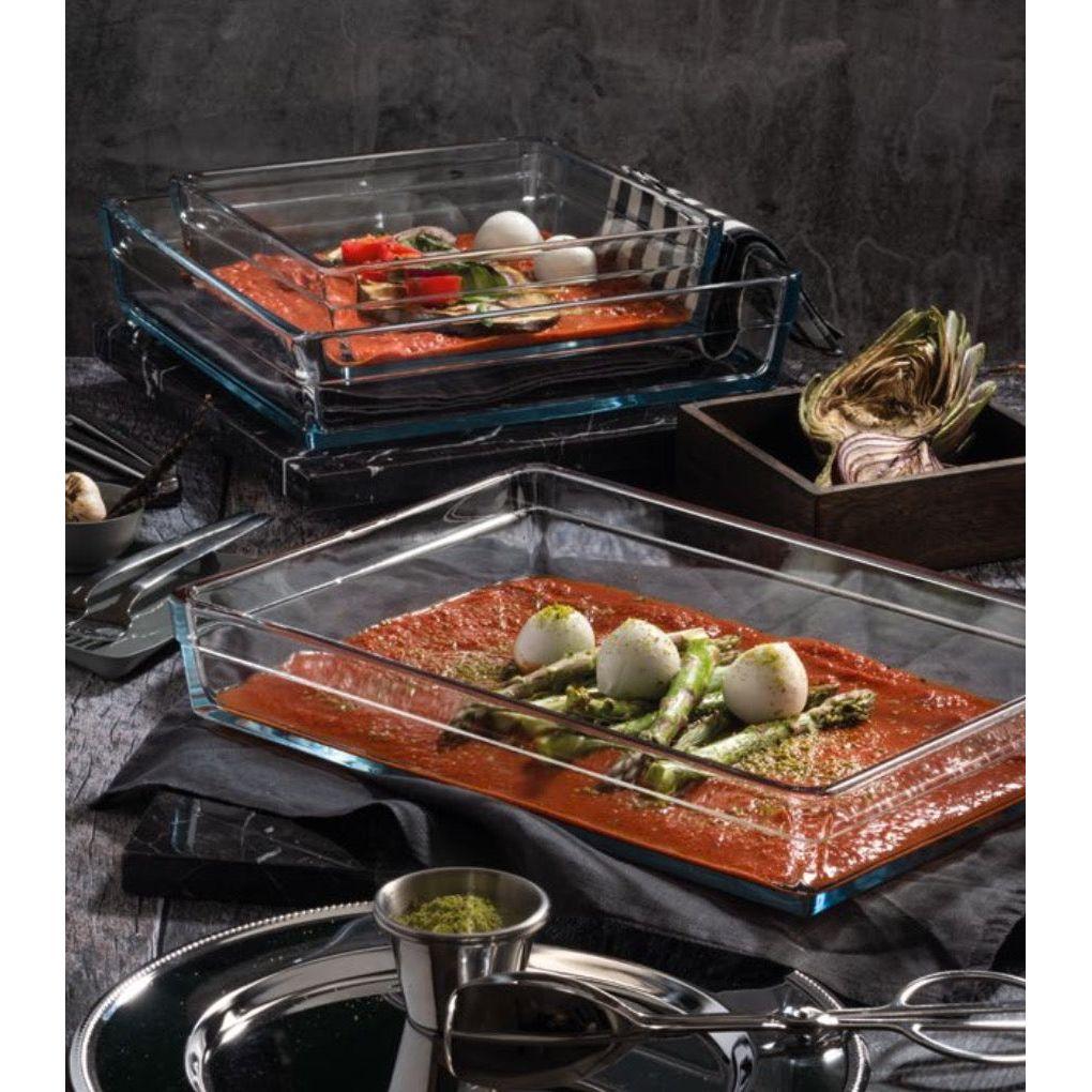 Premium Pyrex Rectangular Glass Casserole 36.7 × 25.7 × 6 CM
