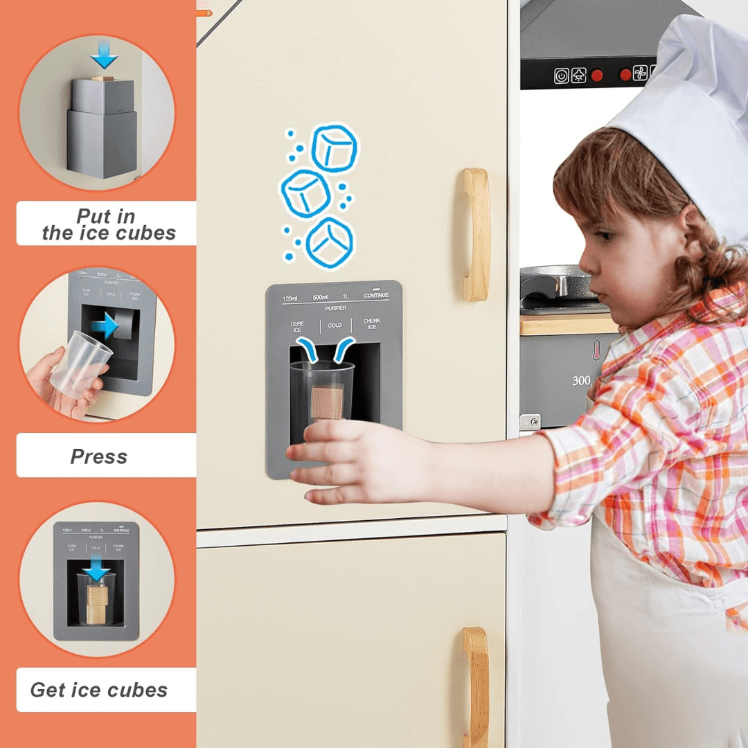 Pretend Play Huge Kitchen Wooden Toy For Kids