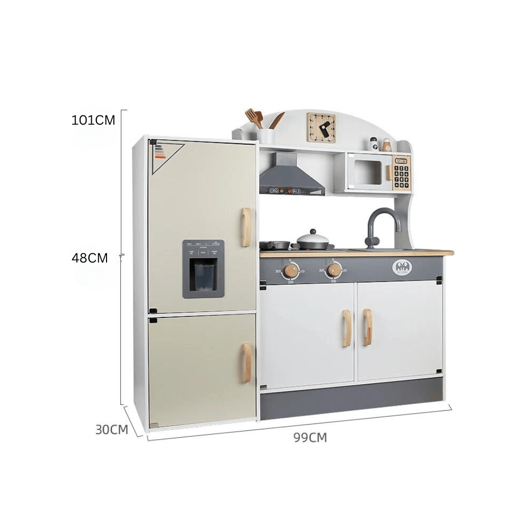 Pretend Play Huge Kitchen Wooden Toy For Kids
