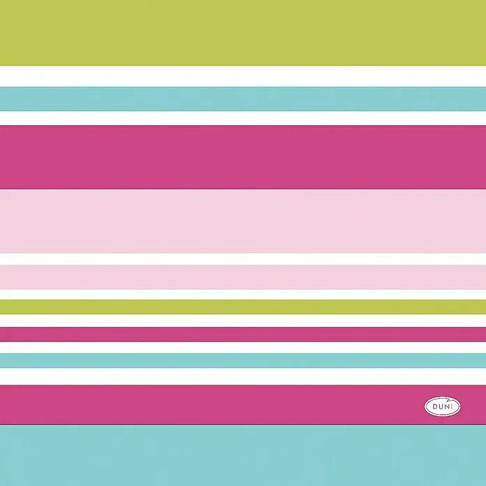 Duni Bright Stripes Napkins 20 pcs|Duni In Lebanon