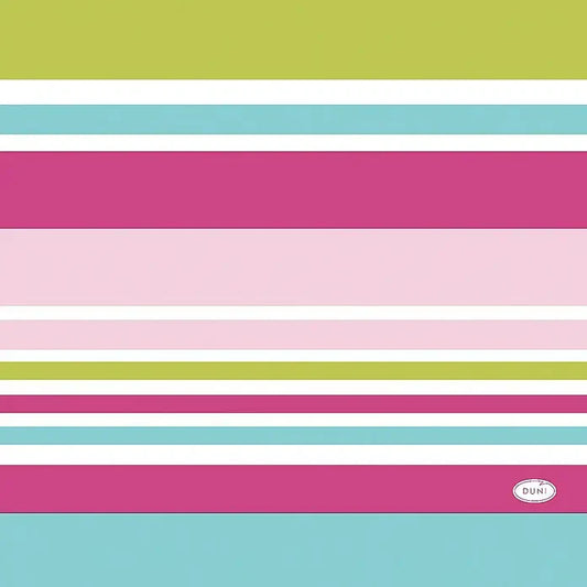 Duni Bright Stripes Napkins 20 pcs|Duni In Lebanon