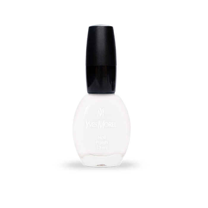 Yves Morel Nail Polish 74 - Dark White: Long-Lasting Gloss For Glowing Nails