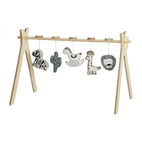 Quax - Tipi Activity Arch Jungle - Playmat With Knitted Toys