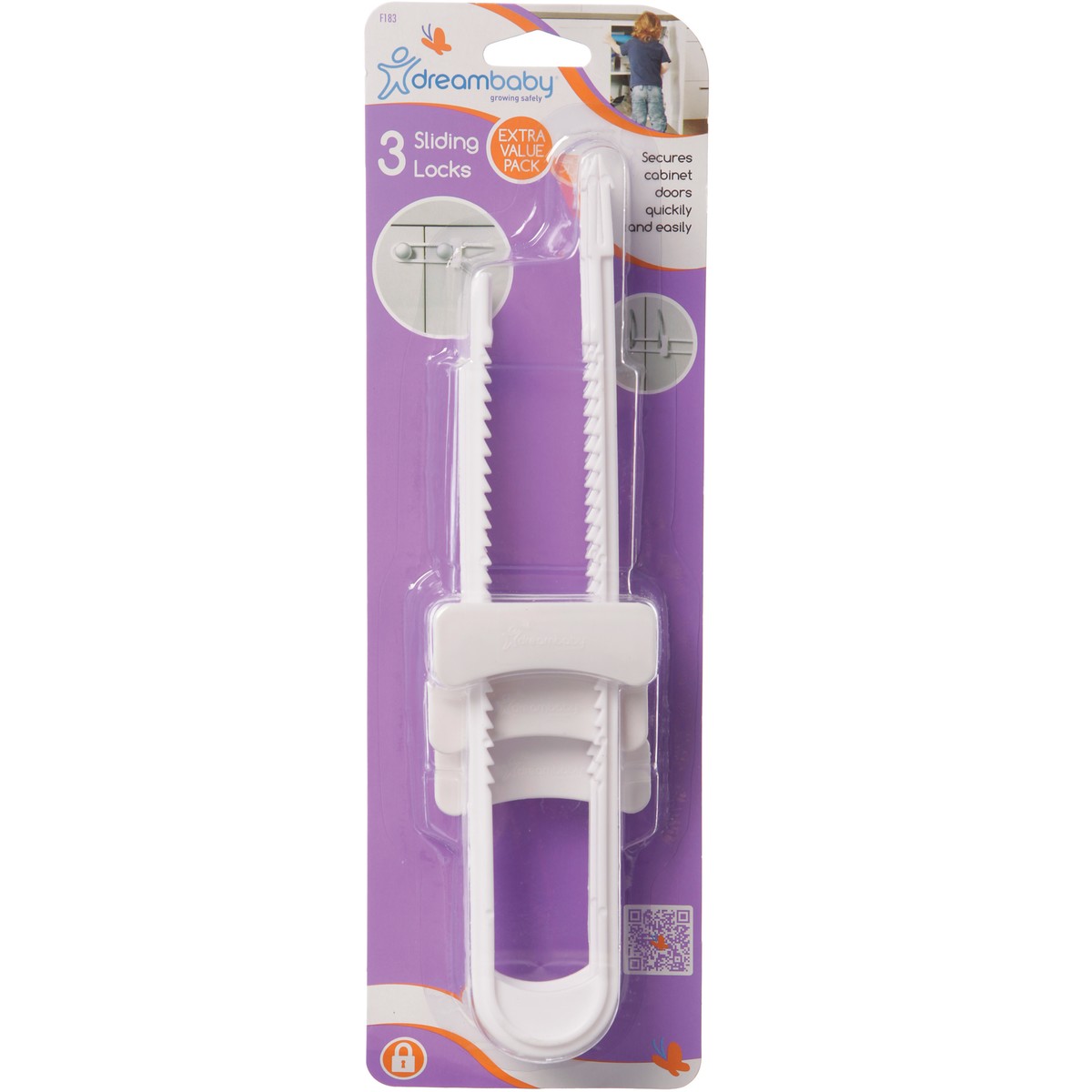 Dream Baby Sliding Locks Child Safety Cabinet Lock