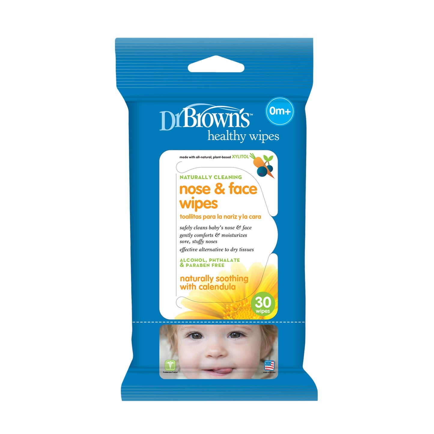 Dr. Brown's Nose & Face Wipes Gentle Cleansing 30 Pack