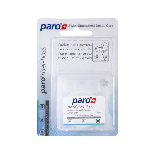 Paro 1764 Riser Floss Mint Waxed Flouride 50m - Medaid International