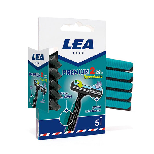 Lea Premium 2 Blades Dispo. Razor Pivoting - Medaid International