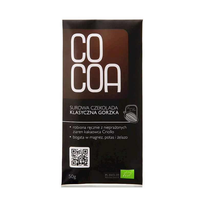 Cocoa Raw Chocolate  Classic Bitter Eko 50g - Medaid International