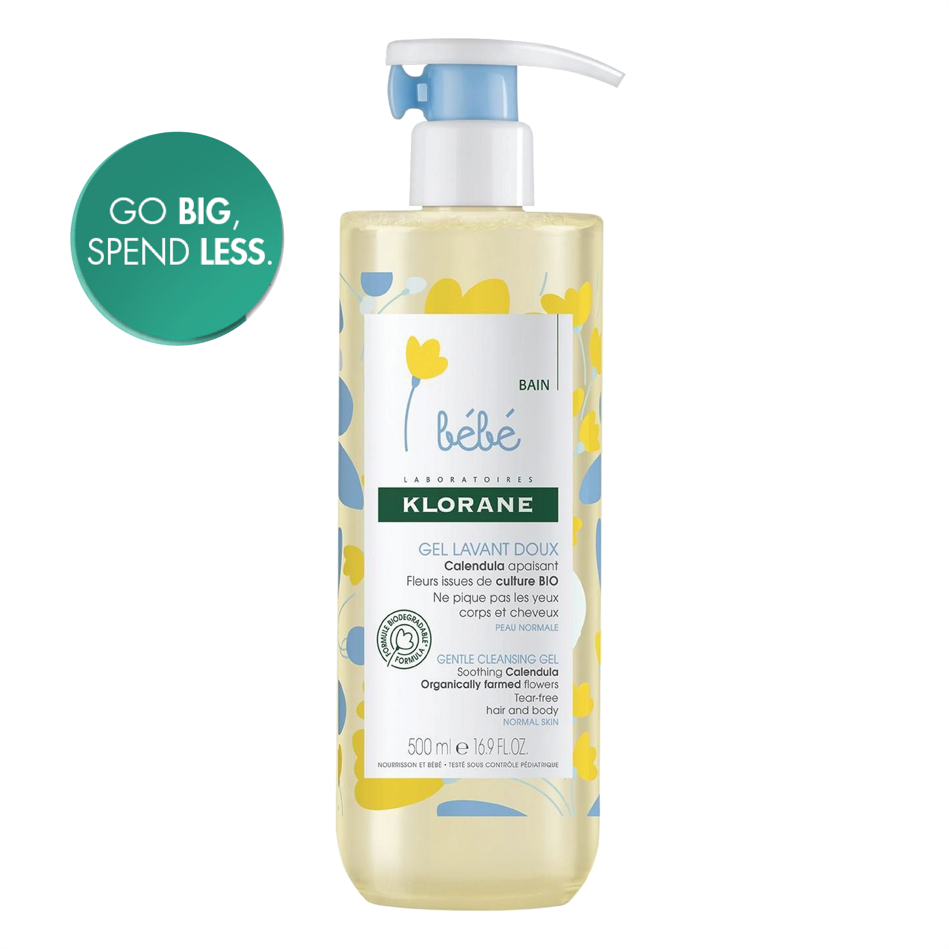 Klorane Gentle Cleansing Gel 500 ml