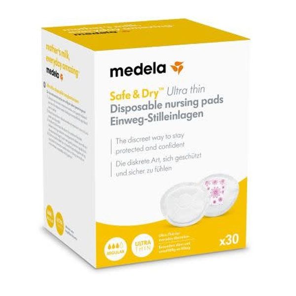 Safe & Dry Ultra-Thin Disposable Breast Pads 30 Pack