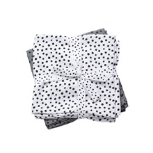 Done By Deer Swaddle 2-Pack Happy Dots Grey Blanket