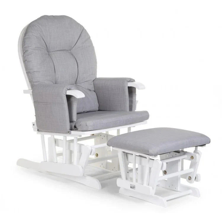 Miila - Canvas Nursering Chair - Light Grey Rocker