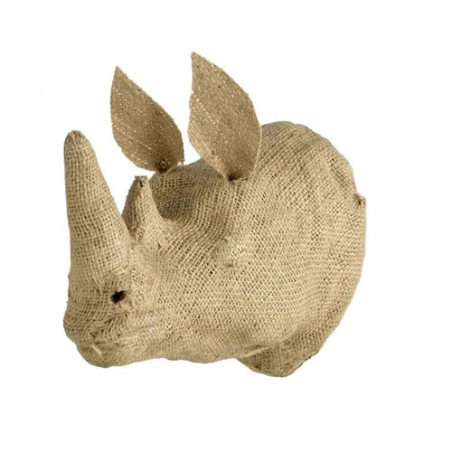 Quax - Animal Trophy Rhino - XL Jute - Wall Hanging