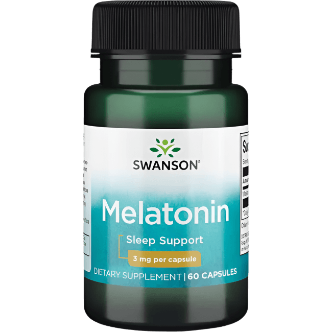 Swanson Melatonin – 3 mg | 60 Capsules