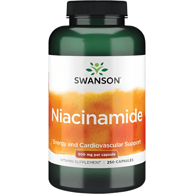 Swanson Niacinamide – 500 mg | 250 Capsules